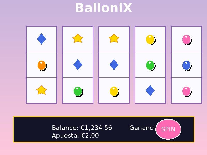 BalloniX Pantalla Principal